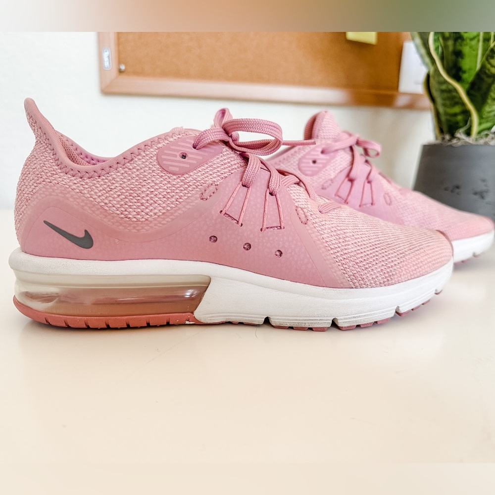 Girls’ Pink Nike Air Max Sequent 3 - Size 7Y, Free Shipping